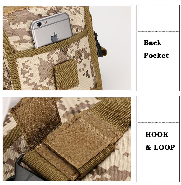 Military Camo Printed Waist Bag