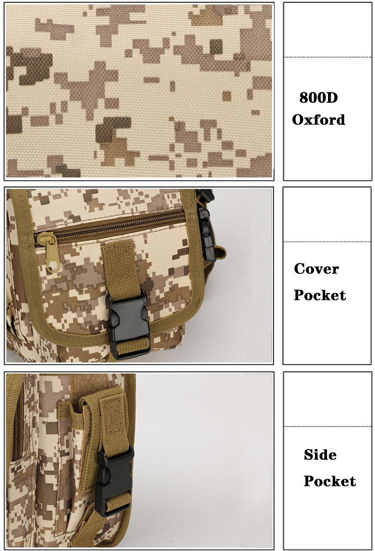 Military Camo Printed Waist Bag