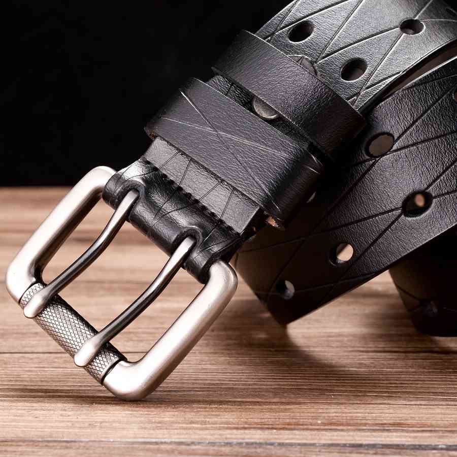 Men's Double Row Leather Belt