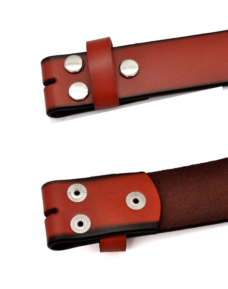 Men's Genuine Leather Belt without Buckle