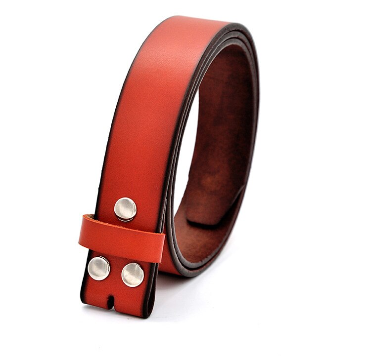 Men's Genuine Leather Belt without Buckle