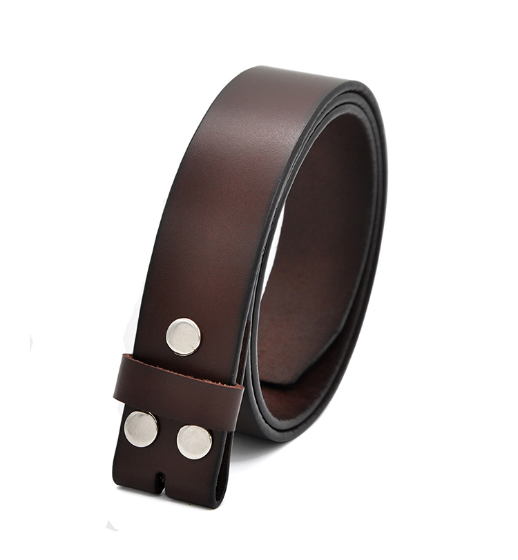 Men's Genuine Leather Belt without Buckle