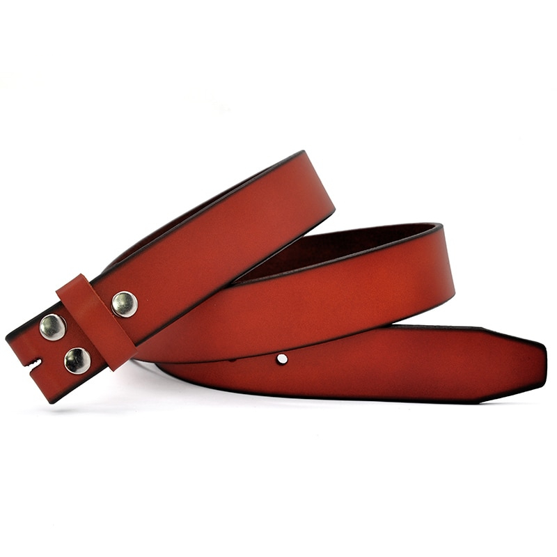 Men's Genuine Leather Belt without Buckle