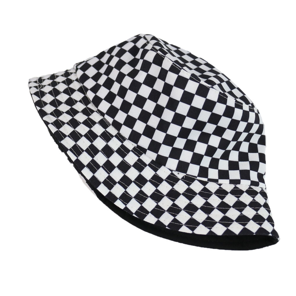Unisex Plaid Summer Bucket Hat