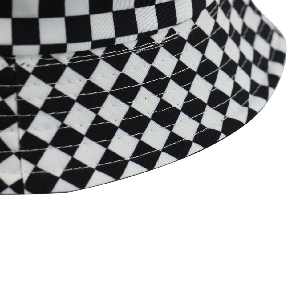 Unisex Plaid Summer Bucket Hat