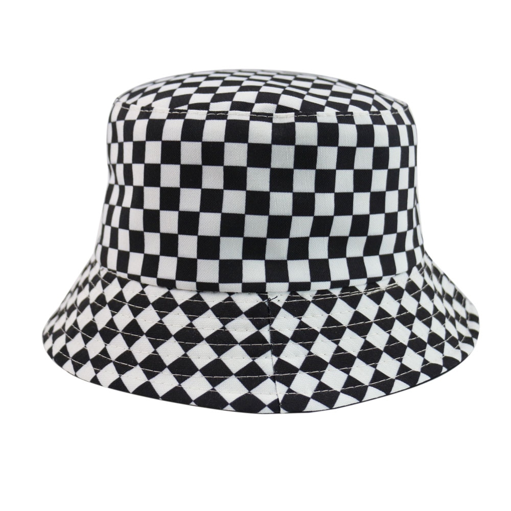 Unisex Plaid Summer Bucket Hat