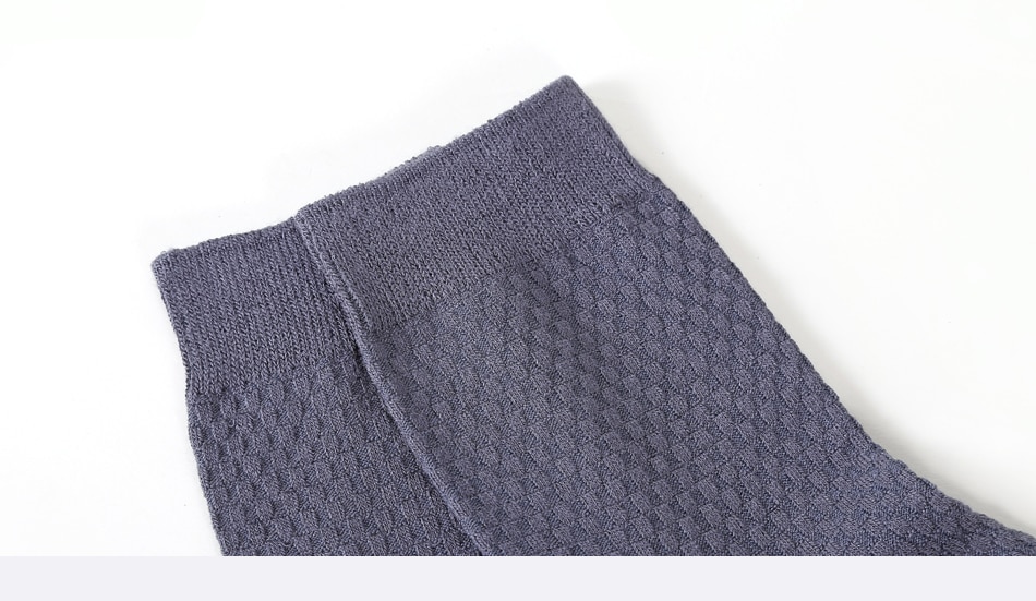 Men's Bamboo Fiber Textured Socks 5 Pairs Set