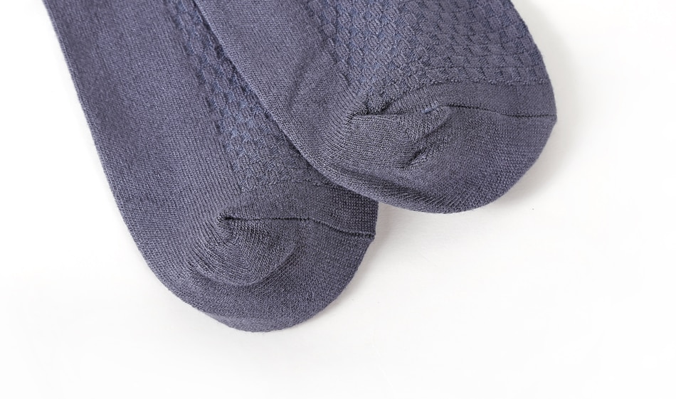 Men's Bamboo Fiber Textured Socks 5 Pairs Set