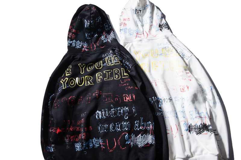 Harajuku Style Graffiti Printed Hoodie