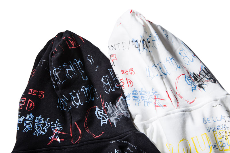 Harajuku Style Graffiti Printed Hoodie