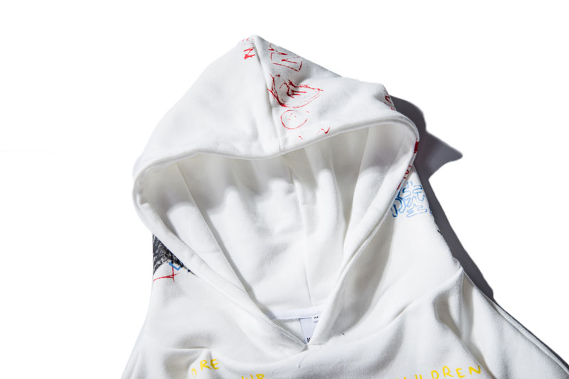 Harajuku Style Graffiti Printed Hoodie