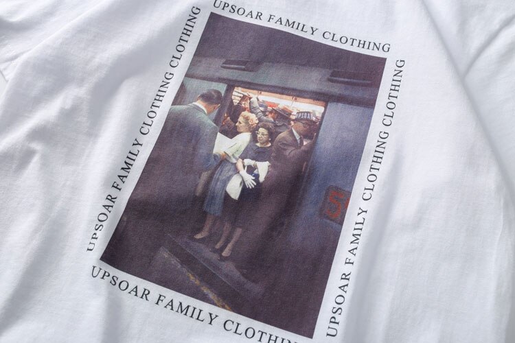 Men's Vintage Painting Printed T-Shirt