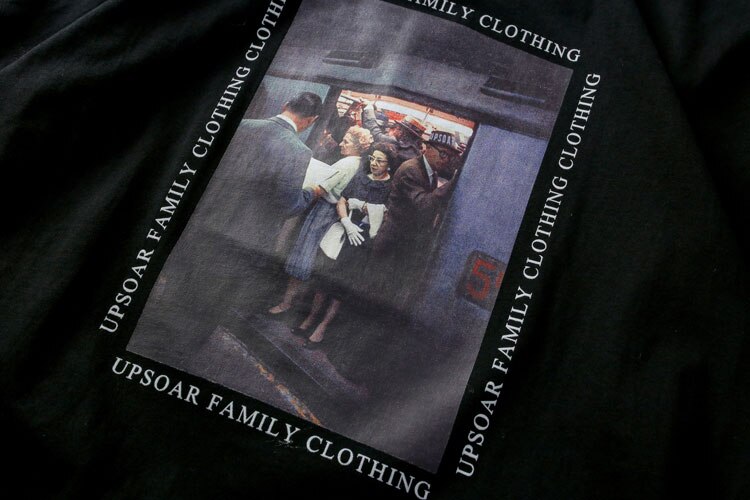 Men's Vintage Painting Printed T-Shirt