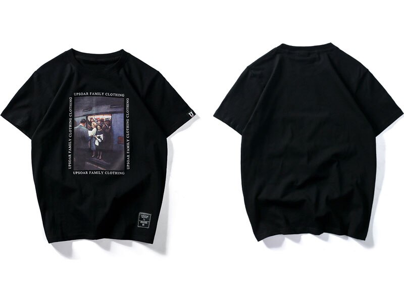 Men's Vintage Painting Printed T-Shirt