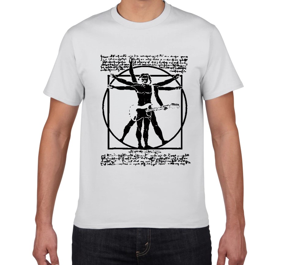 Men's Rock Vitruvian Man T-Shirt