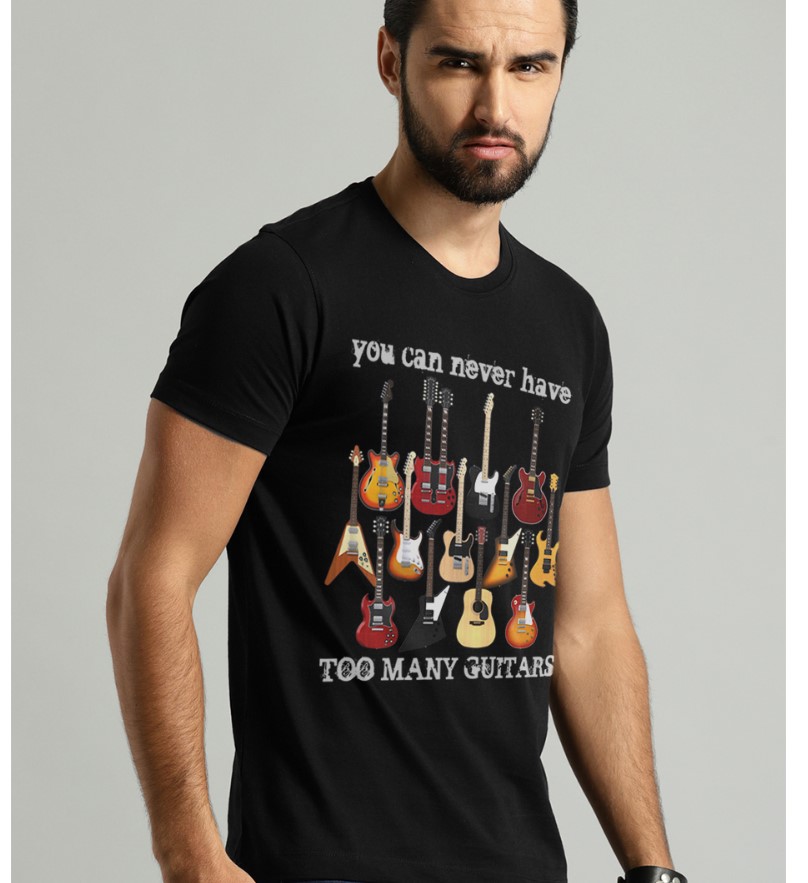 Men's Never Too Many Guitars T-Shirt