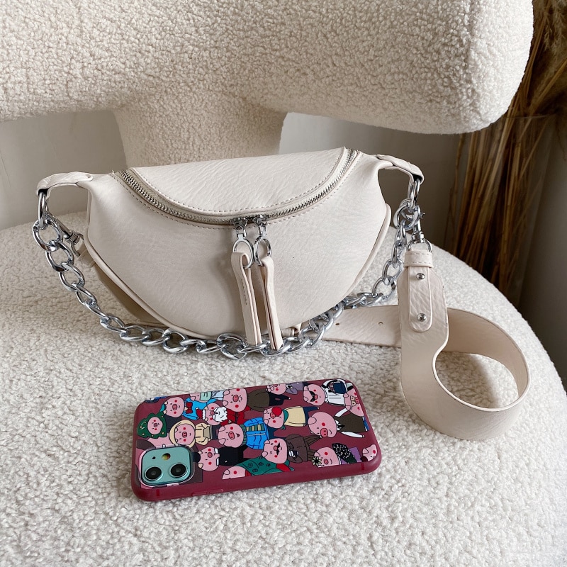 Women's Oversized Chain Crossbody Bag