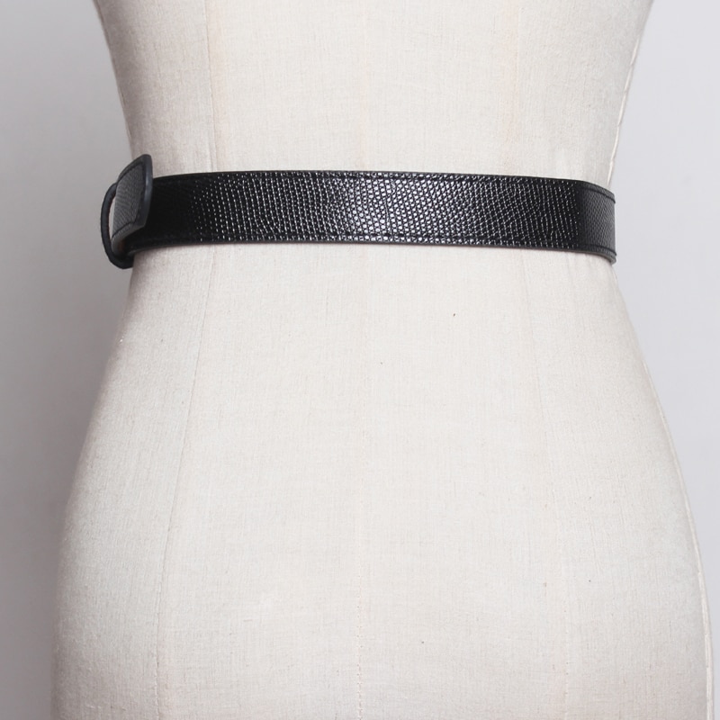 PU Leather Square Buckle Belt