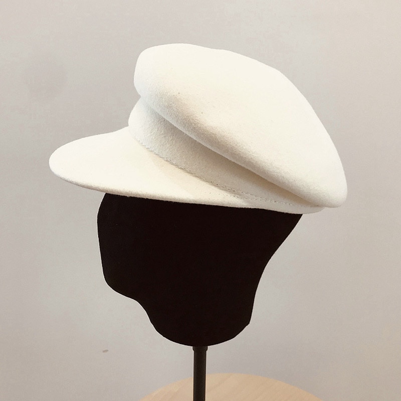 Women's Warm Wool Newspaper Hat