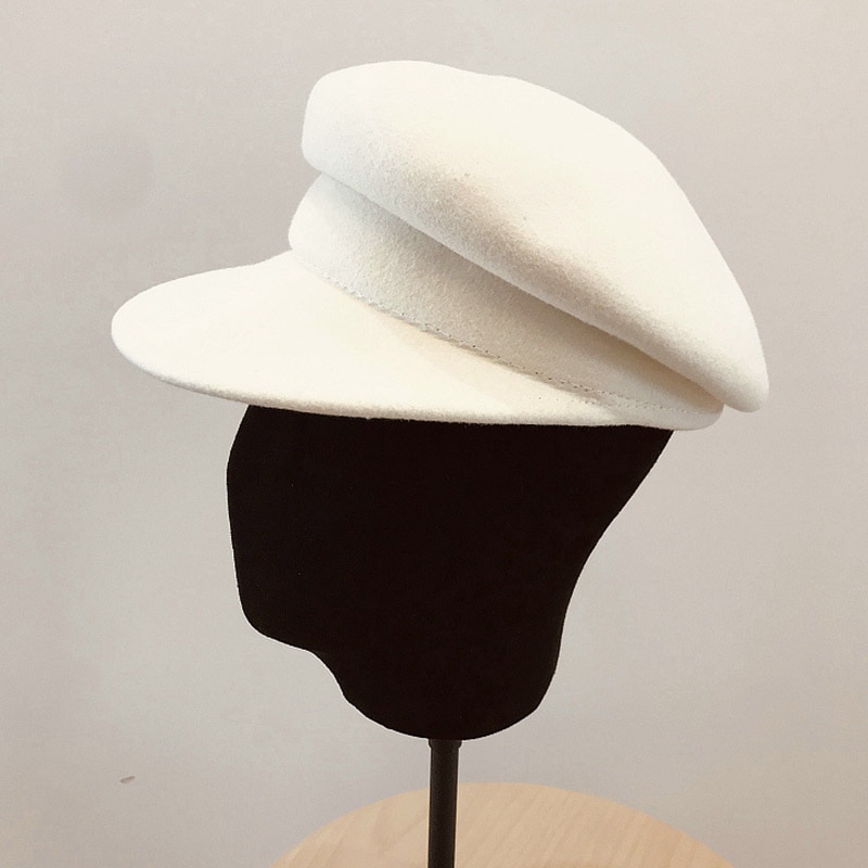 Women's Warm Wool Newspaper Hat