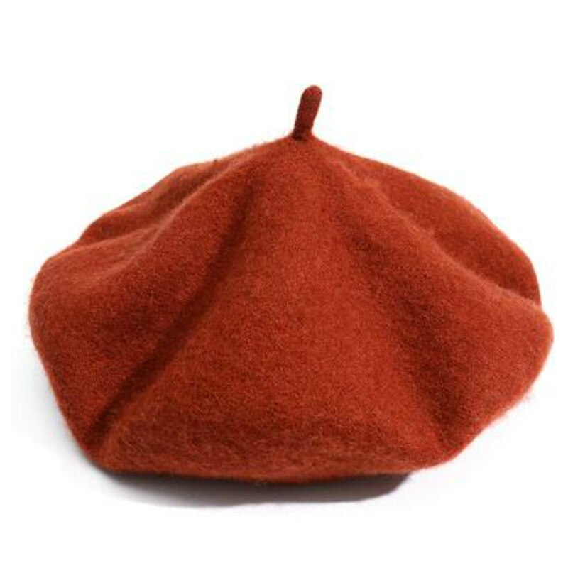 Women's Solid Color Wool Beret