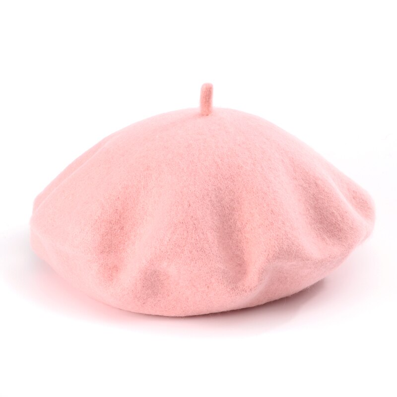 Women's Solid Color Wool Beret
