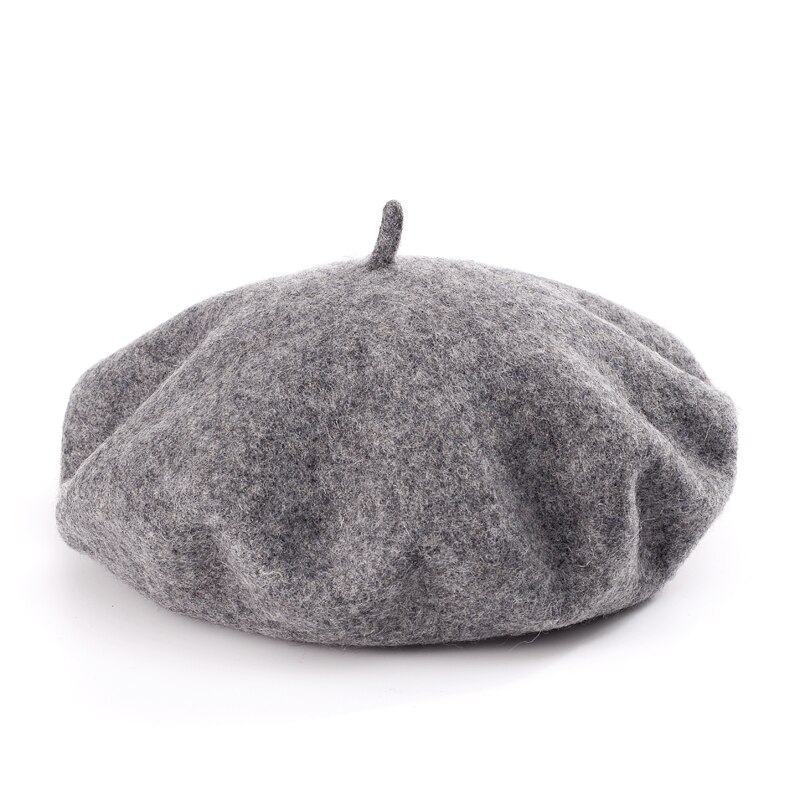 Women's Solid Color Wool Beret