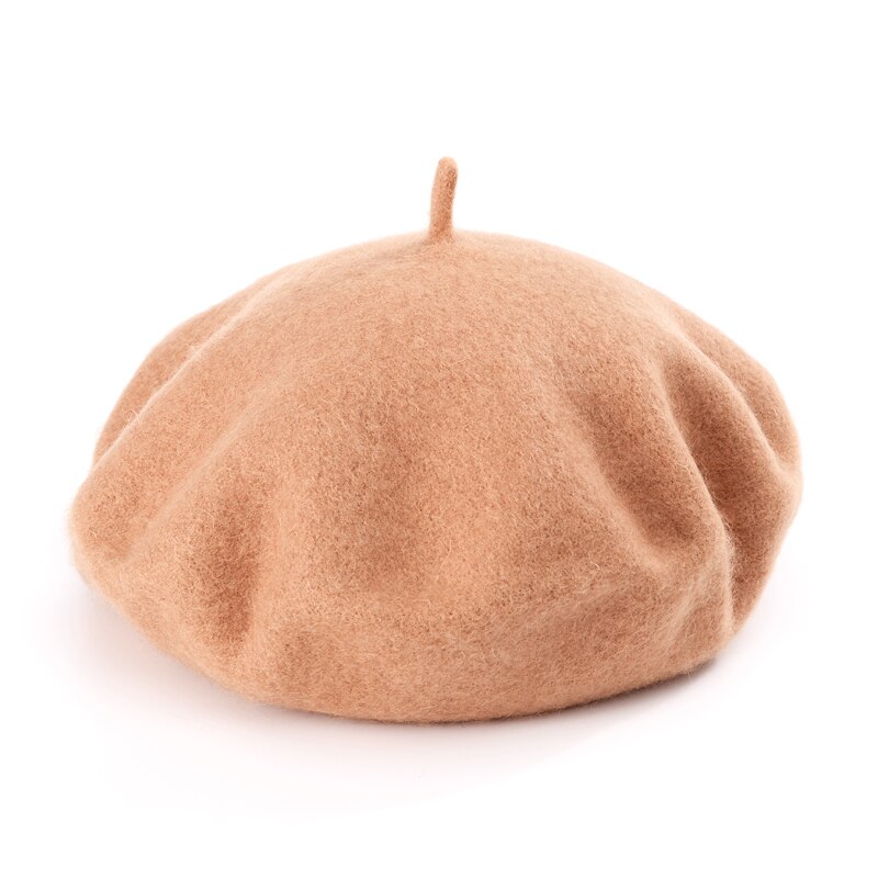Women's Solid Color Wool Beret