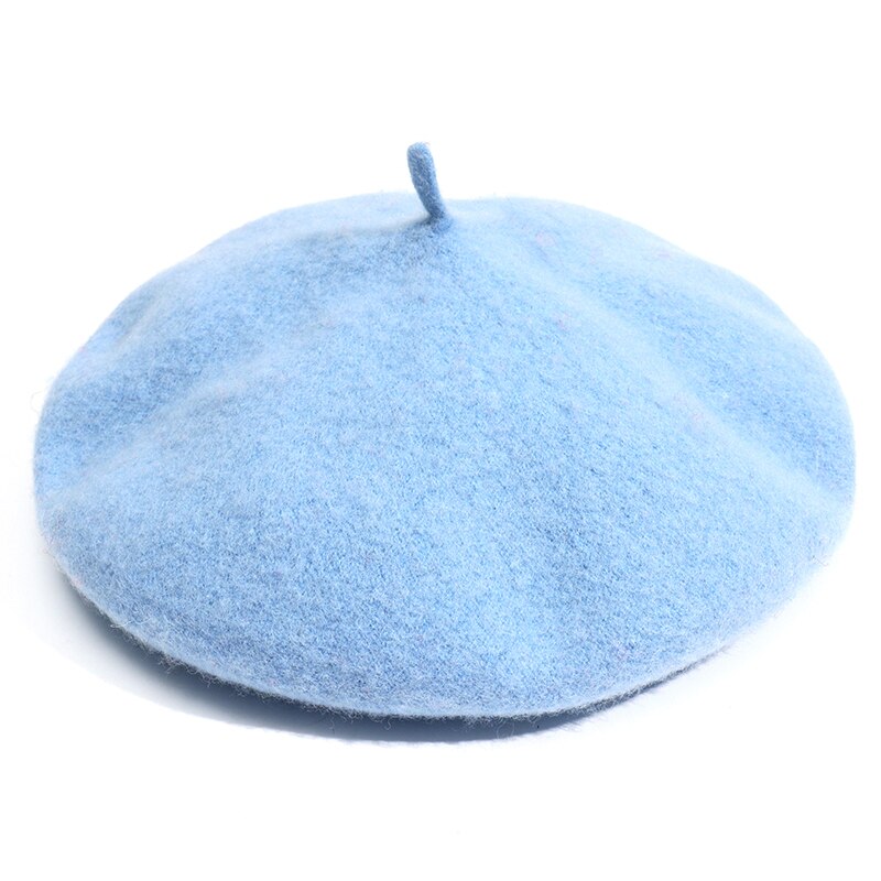 Women's Solid Color Wool Beret