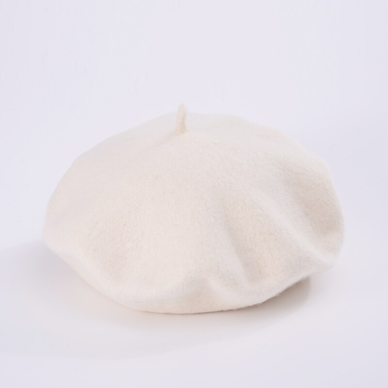 Women's Solid Color Wool Beret