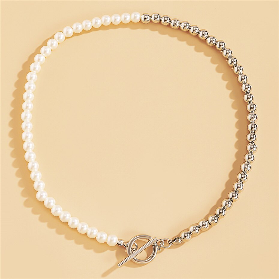 Baroque Pearl Chain Necklace