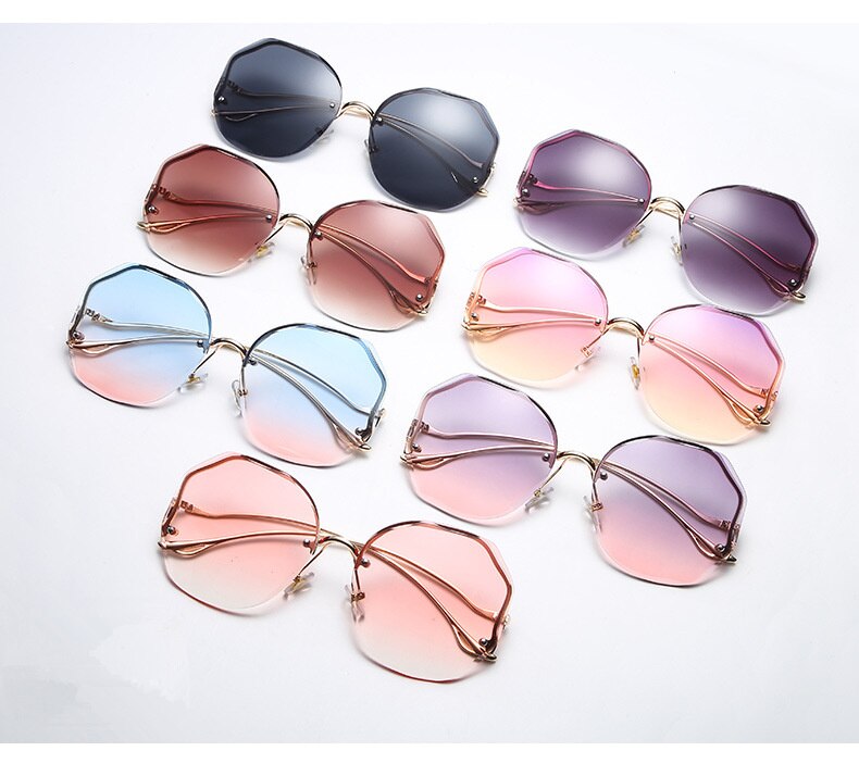 Women's Metal Gradient Sunglasses