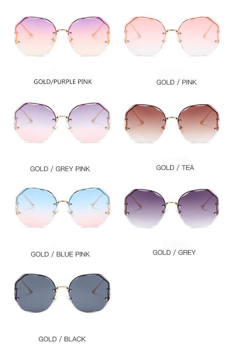 Women's Metal Gradient Sunglasses