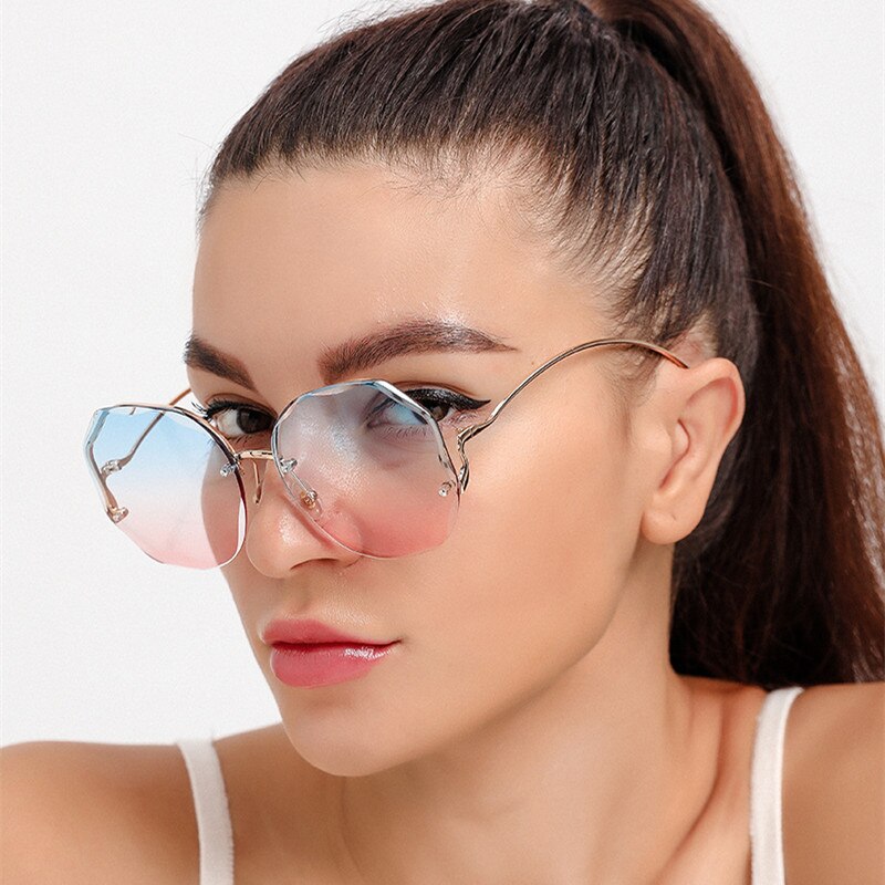 Women's Metal Gradient Sunglasses