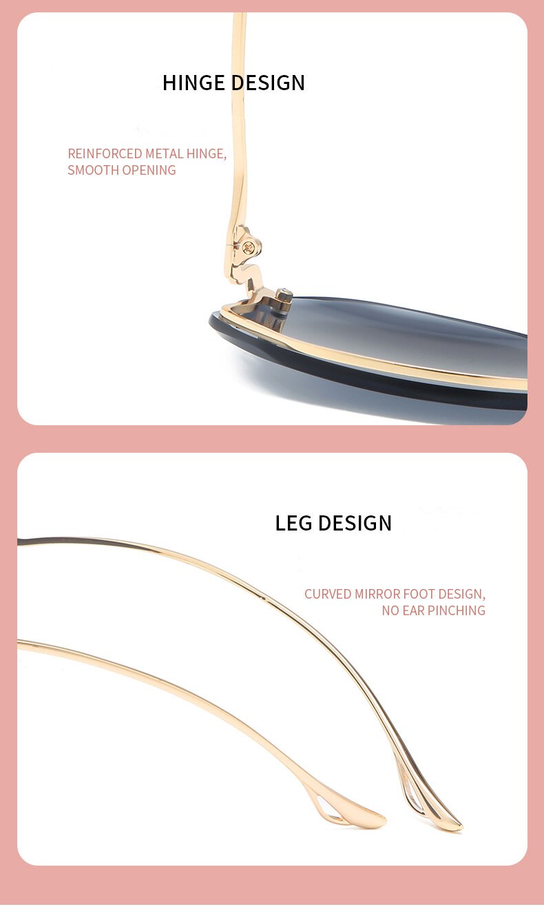 Women's Metal Gradient Sunglasses