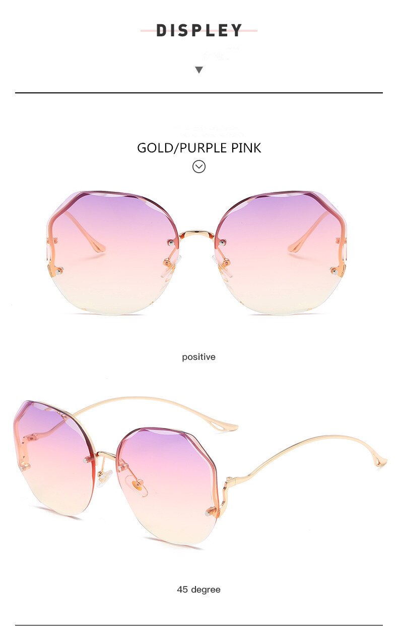 Women's Metal Gradient Sunglasses