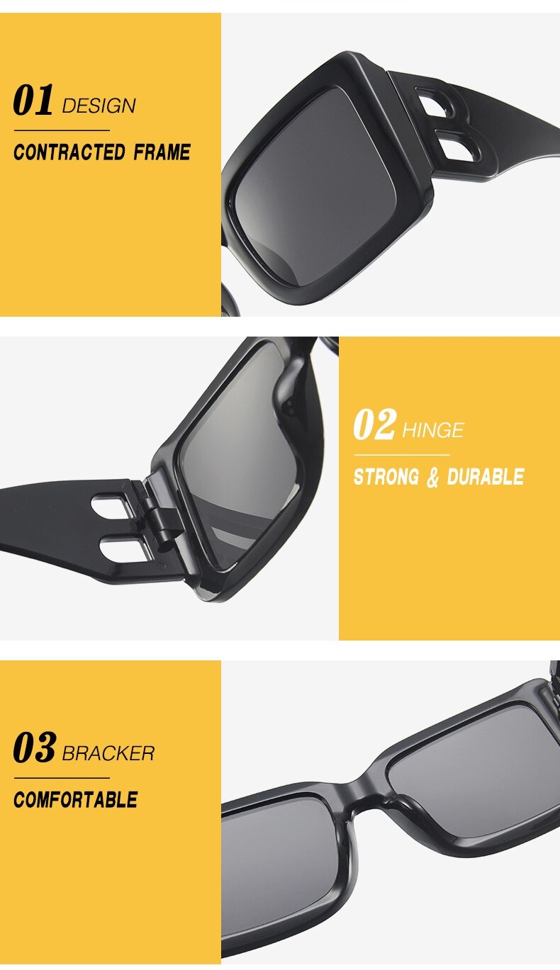 Women's Modern Design Square Sunglasses