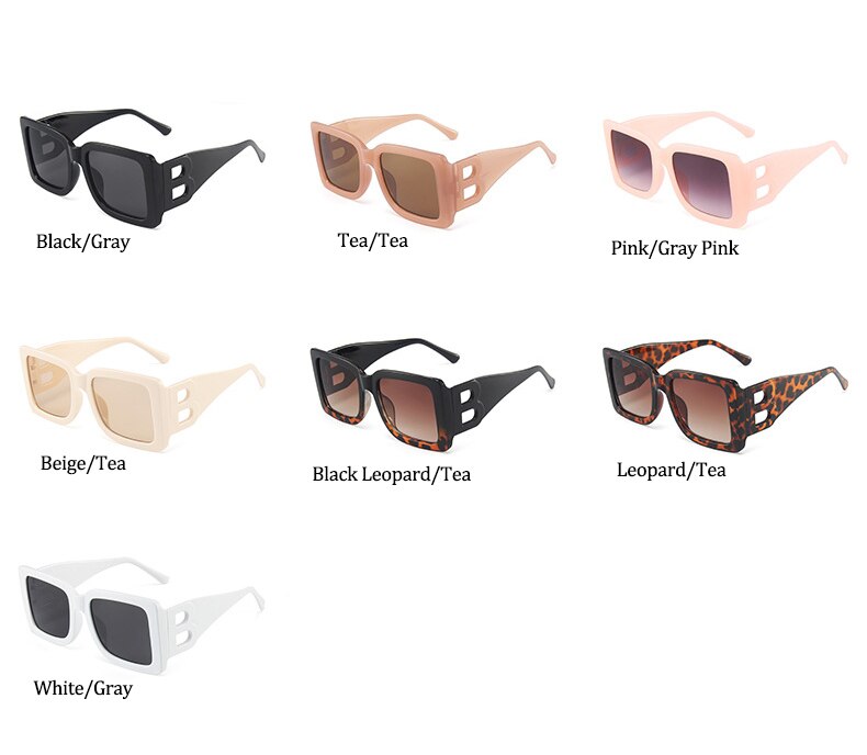 Women's Modern Design Square Sunglasses