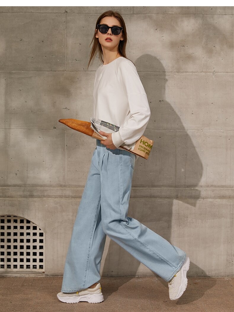 Women's Minimalism Causal High Waist Trousers