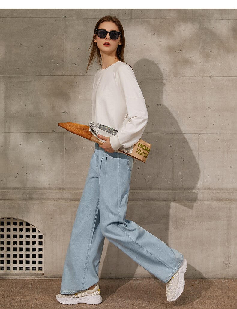Women's Minimalism Causal High Waist Trousers