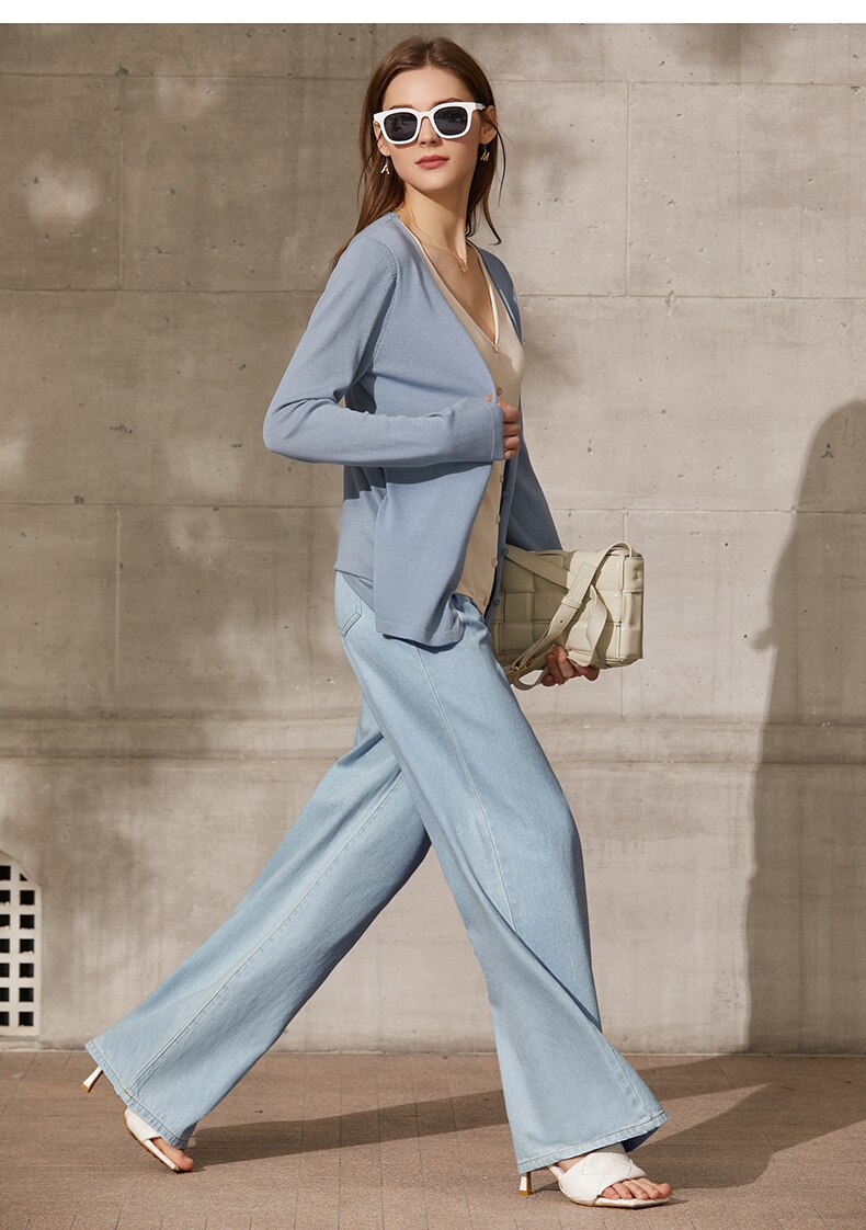 Women's Minimalism Causal High Waist Trousers