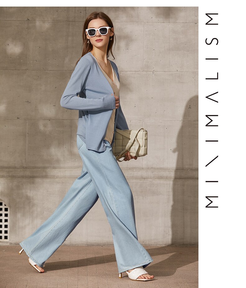 Women's Minimalism Causal High Waist Trousers
