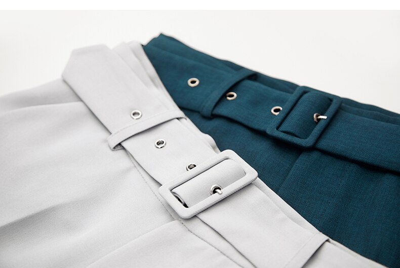 Women's Straight Belt Trousers Women's Straight Belt Trousers