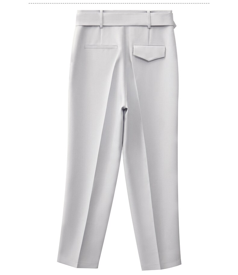 Women's Straight Belt Trousers Women's Straight Belt Trousers
