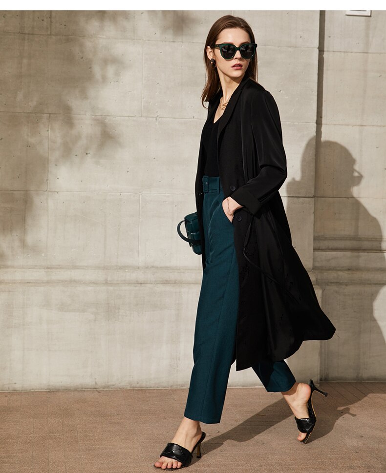 Women's Straight Belt Trousers Women's Straight Belt Trousers