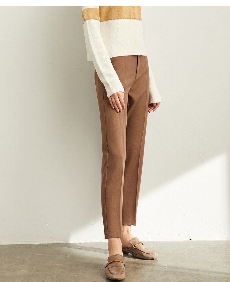Women's High Waist Suit Trousers