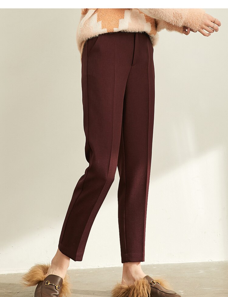 Women's High Waist Suit Trousers