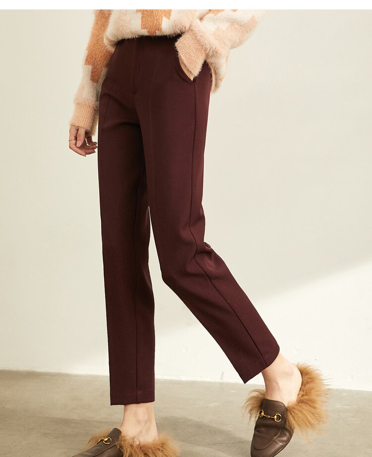 Women's High Waist Suit Trousers