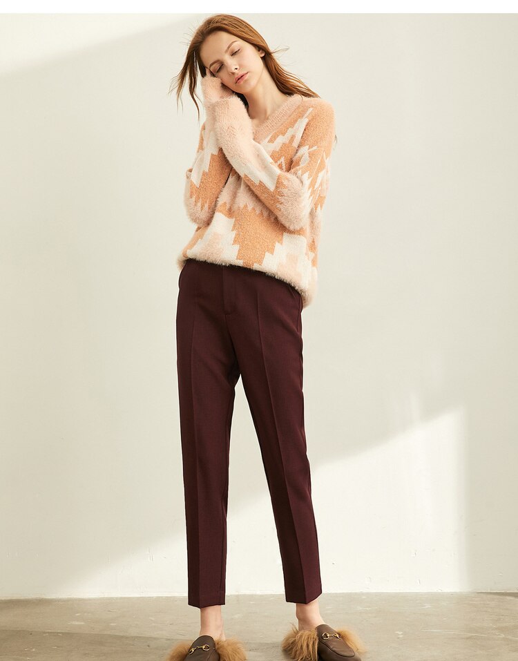 Women's High Waist Suit Trousers
