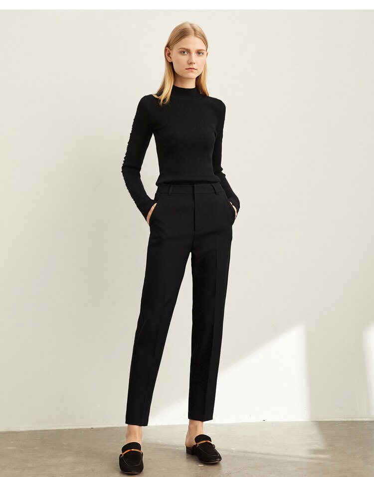 Women's High Waist Suit Trousers